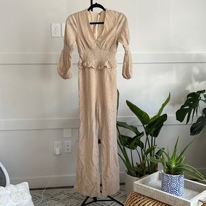 Cream Jumpsuit